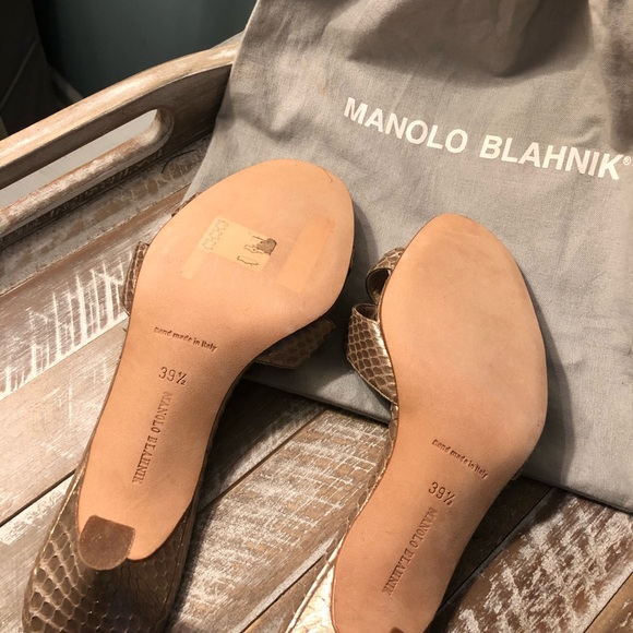 MANOLO  BLAHNIK  ...... slip on sandals - Picture 4 of 8